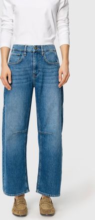 MAC Broeken 5-Pocket-Jeans MAC OHIO Barrel, Damen, Gr. 34, N-Gr, mid blau use wash, Denim/Jeans, Obermaterial: 99% Baumwolle, 1% Elasthan, bequem kn&ouml;chellang, Jea