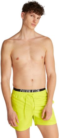 Calvin Klein Mens Medium Drawstring Swim Shorts, Yellow (Lemonade Yellow), L