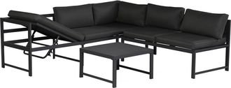 Habitat et Jardin Conjunto De Muebles De Jard&iacute;n De Metal <> - 6 Plazas - Gris