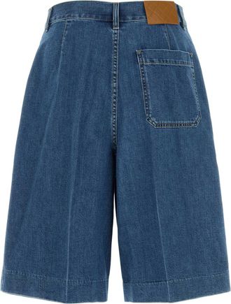 Bottega Veneta Mens Denim Bermuda Shorts Blue Cotton Bermudas