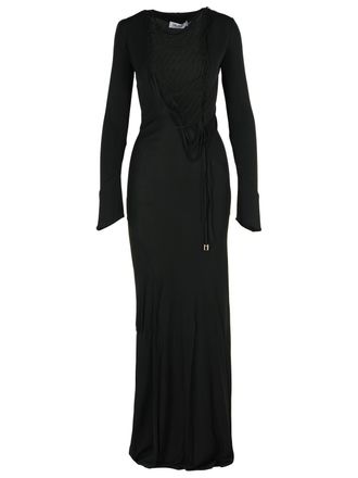 The Attico Attico Black Viskose Kleid