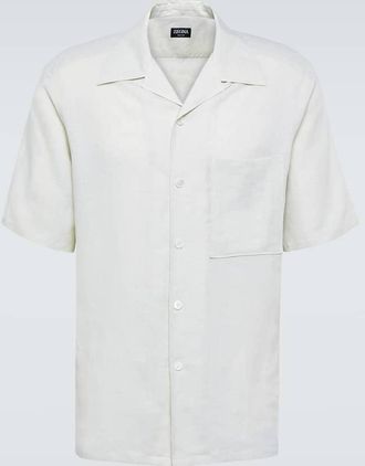 Ermenegildo Zegna Linen bowling shirt