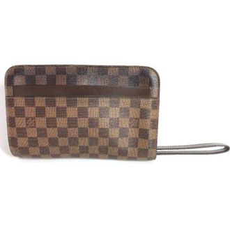 Louis Vuitton Pre-owned Clutches, unisex, Brown, Size: ONE SIZE Pre-owned Vintage Canvas Clutch