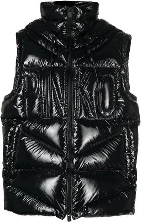 Pinko Kristal Gilet in Zwart Nylon - Dames - Bodywarmers - Zwart - S - Nylon - Jassen
