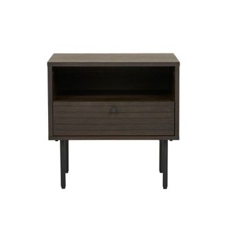 Moloo Mesa auxiliar de roble ahumado 50x50 cm