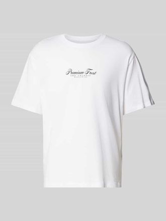 Jack & Jones Jack & Jones T-Shirt mit Label-Print Modell MARINA in Weiss, Gr&ouml;&szlig;e XL