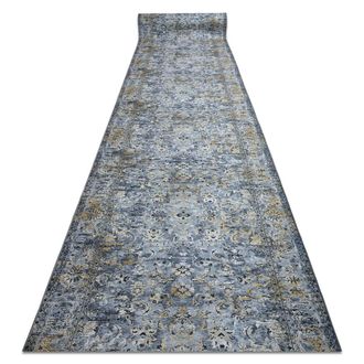 RugsX RugsX Anti-Slip Lotus Runner in Grey | Size: 120 cm x 430 cm