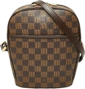 Louis Vuitton Pre-owned Ipanema PM Damier Schoudertas - Dames - Vintage Schoudertas - Bruin - ONE Size - Leer - Vintage