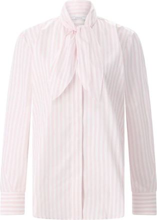 Givenchy Gestreepte Katoenen Blouse - Dames - Overhemden - Roze - XS - Katoen - Overhemden
