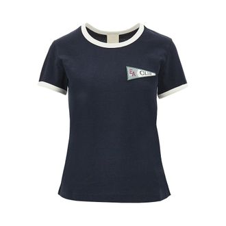 Emporio Armani Eagle Club patch T-shirt Woman L