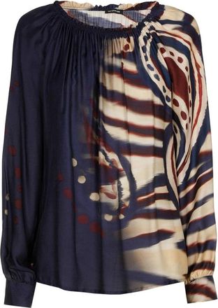 Caroline Biss Caroline Biss, Dames, Blouses & Shirts, Blauw, Maat: XL