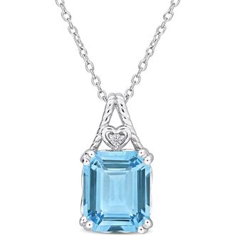 Delmar Blue Topaz Pendant Necklace at Nordstrom Rack