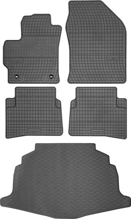 OEM Toyota Corolla Xii E210 Hatchback A Partir De 2019 Set - Alfombrillas De Goma Para Coche + Alfombrilla Para Maletero