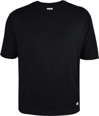 C.P. Company Fijngebreid T-shirt - Heren - T-shirts - Zwart - M - Katoen - Tops