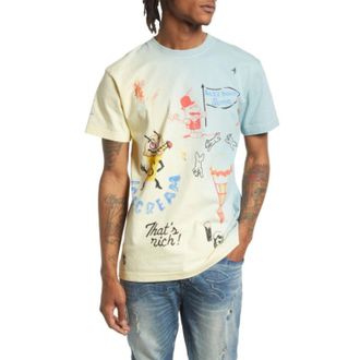 Icecream Icecream Mount Drawmore T-Shirt Men Multicolor Graphic Print 100% Cotton FROG431