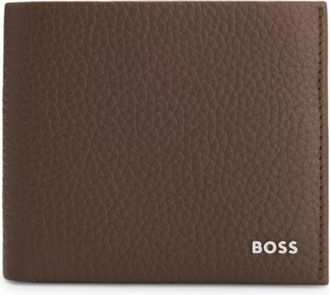 BOSS Grained leather wallet