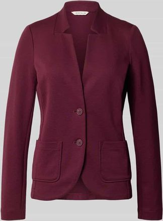 Tom Tailor Regular Fit Kurzblazer in Struktur-Optik in Bordeaux, Größe XL