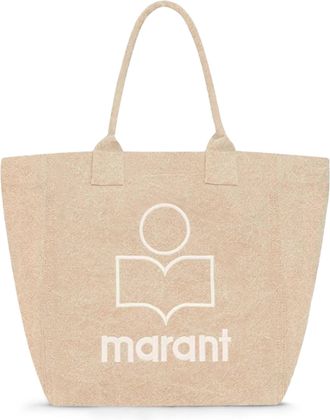 Isabel Marant Small Yenky-Gf Textured Cotton Trapezoidal Tote Bag