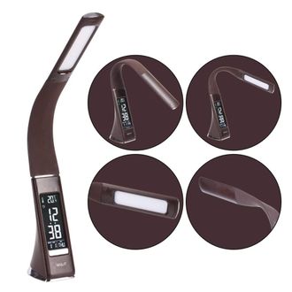 Trade Shop Trade Shop Traesio - Trade Shop - Lampada Led Tavolo Luce Led 3 Livelli 7w Protezione Occhi Orologio Flessibile