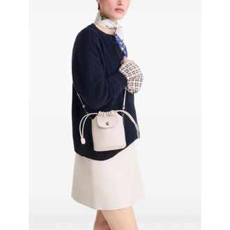 Longchamp Paris Bucket Bag - White