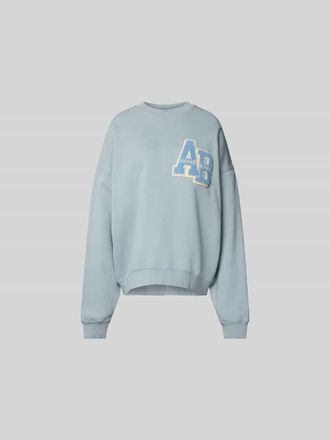 Anine Bing Oversized Sweatshirt aus reiner Baumwoll in Hellblau, Gr&ouml;&szlig;e XXS