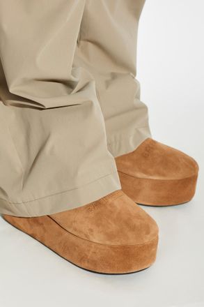 Balenciaga Alaska Snow Boots On Platform, Womens, Brown