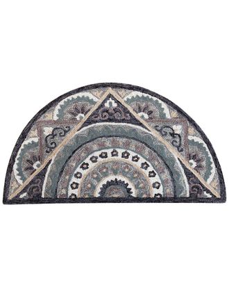 LR Home Lr Home Traditional Medallion Hand-Woven Wool Hearth Area Rug