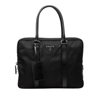 Prada Pre-owned Vintage Business Bag - Dames - Vintage Handtas - Zwart - ONE Size - Leer - Vintage