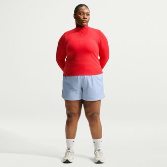 Nike Womens Nike Sportswear Loose High-Waisted Lightweight Ripstop Shorts (Plus Size) in Blue | IO6232-407