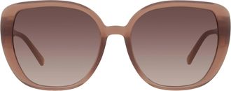 Ferragamo Burgundy Gradient Square Ladies Sunglasses SF2053SLBK 665 57