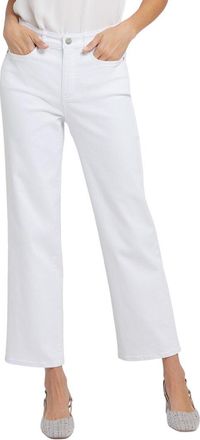 NYDJ Petite Bailey Optic White Straight Leg Jean