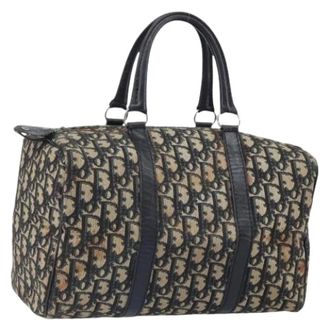 Dior Pre-owned Handbags, female, Multicolor, Size: ONE SIZE Pre-owned Trotter Canvas Boston Bag