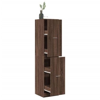 Berkfield Home Apothecary Cabinet&not;Brown Oak 40x41x174.5 cm Engineered Wood in Brown