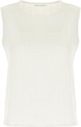 Niccol&ograve; Pasqualetti Top - Dames - Tops zonder mouwen - Wit - M - Denim - Tops