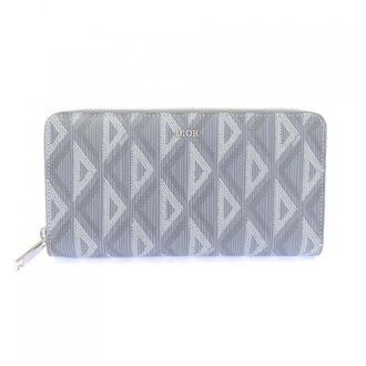 Dior Gray Long Wallet (Bi-Fold) (Pre-Owned)