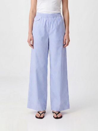 A.P.C. A. P.C. Striped Wide-Leg Cotton Jogging Trousers