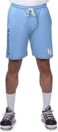 Margaritaville Mens Margaritaville Light Blue New York Yankees Peached French Terry Shorts at Nordstrom, Size Xx-Large