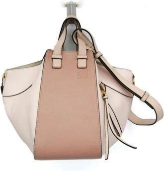 Loewe Pre-owned Handbags, female, Beige, Size: ONE SIZE Pre-owned Hammock Small Handbag