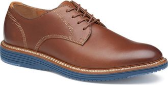 Johnston & Murphy Upton Plain Toe Derby in Tan Full Grain T at Nordstrom, Size 10.5
