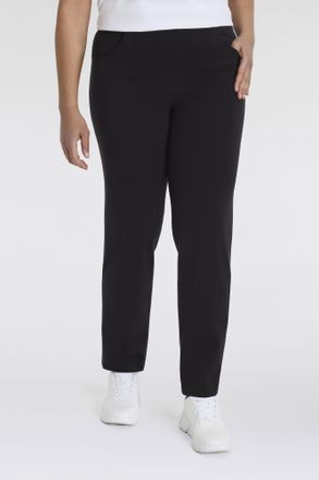 KjBrand Schlupfhose KJBRAND Schlupfhose Susie in Bi-Stretch, Kammgarnoptik, Damen, Gr. 42, N-Gr, schwarz, Web, Obermaterial: 63% Polyester, 35% Viskose, 2% El