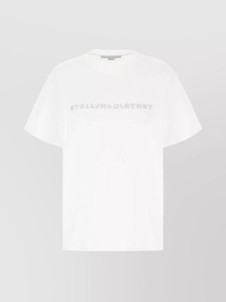 Stella McCartney crystal-embellished organic cotton t-shirt