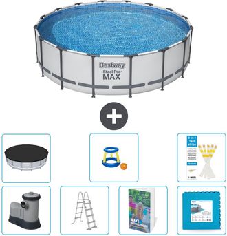 Bestway Piscina Bestway Steel Pro Max Redonda - 488x122 Cm - 8-piezas S570