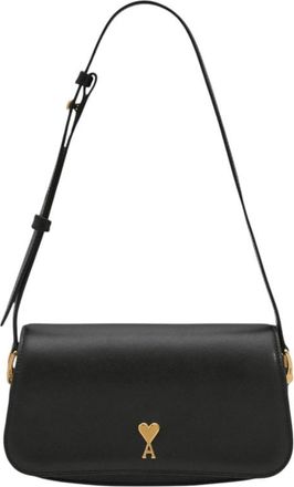 Ami Black Logo Small Shoulder Bag