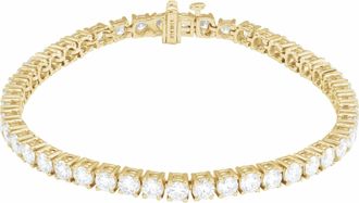 Diamond2Deal 14k Yellow Gold 8 CTW Lab-Grown Diamond Line Bracelet 7