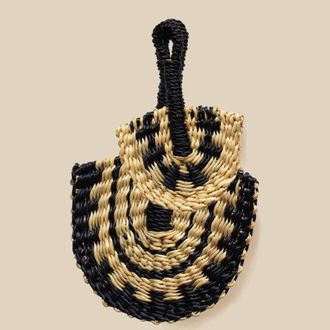 Indego Africa Mini Fan Bag Charm in Black at Nordstrom