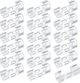 OEM 120 Clips Autoadhesivos Para Cables Para Una Gesti&oacute;n Ordenada De Cables De Menos De 7 Mm