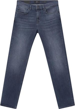 7 For All Mankind Slim-fit Jeans - Heren - Slim Fit Jeans - Blauw - W36 L34 - Denim - Jeans