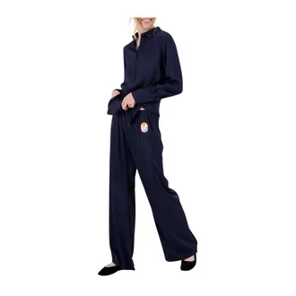 Me369 Pyjamas, female, Blue, Size: S Raso Pants