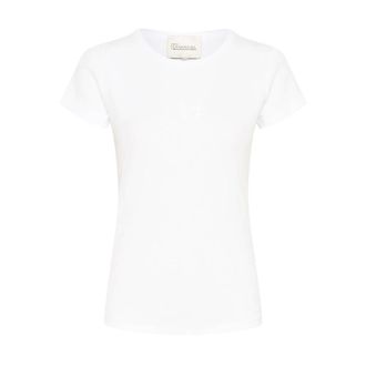 MY ESSENTIAL WARDROBE MandyMW Top Korte Mouw Stijlvol - Dames - Tops - Wit - Maat: XL Katoen