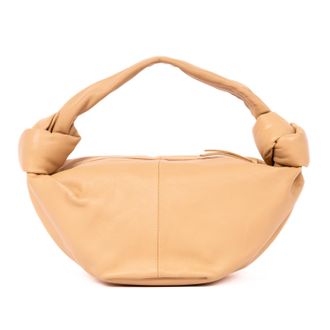 Bottega Veneta Pre-owned Womens Double Mini Knot Hobo bag Handbag - Beige - One Size